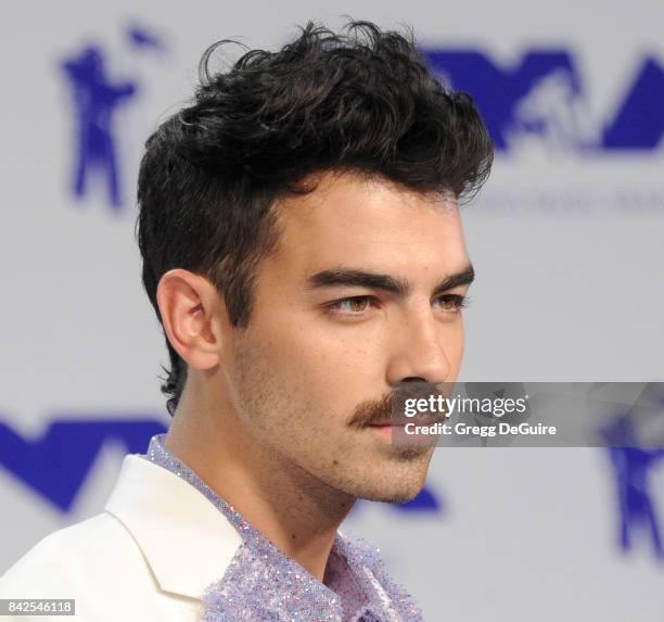 Joe Jonas of DNCE arrives at the 2017 MTV Video Music Awards at The Forum on August 27, 2017 in Inglewood, California.