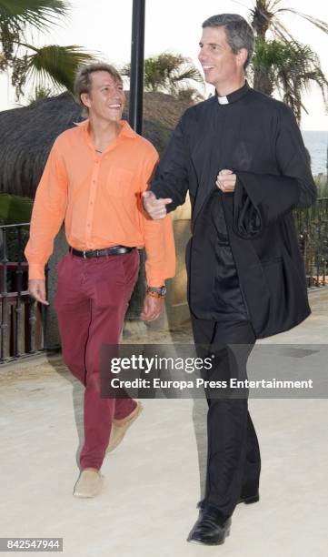 Luis de Luxemburgo , from The Grand Ducal Family of Luxembourg, is seen having dinner the day before the wedding of Marie-Gabrielle of Nassau, on...