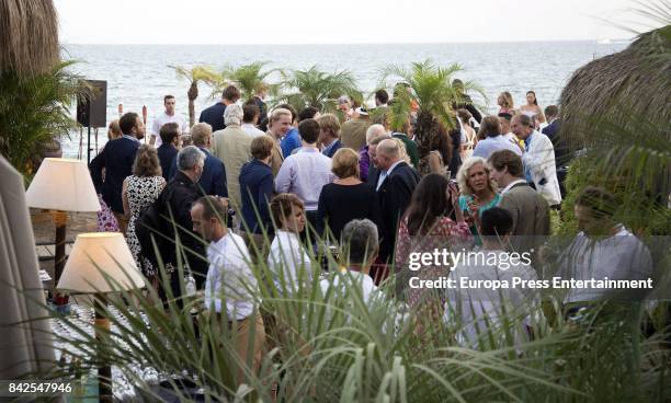 The Grand Ducal Family of Luxembourg, is seen having dinner the day before the wedding of Marie-Gabrielle of Nassau, on September 1, 2017 in...