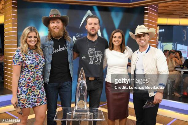 The Brothers Osborne, Lauren Alaina and Dustin Lynch announce the CMA Award nominations on "Good Morning America," Monday, September 4 airing on the...