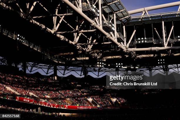 General view of the stadium during the FIFA Confederations Cup Russia 2017 Group A match between Russia and Portugal at Spartak Stadium on June 21,...