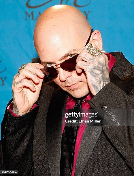 Actor and music artist Evan Seinfeld arrives at the 26th annual Adult Video News Awards Show at the Mandalay Bay Events Center January 10, 2009 in...