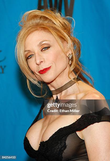 Adult film actress Nina Hartley arrives at the 26th annual Adult Video News Awards Show at the Mandalay Bay Events Center January 10, 2009 in Las...