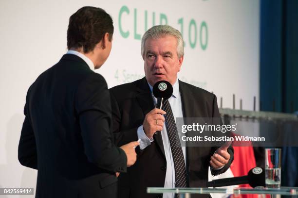 General viewduring the Awarding Ceremony at the 20th anniversary of Volunteering for the Club 100 at Mercedes-Benz Museum on September 4, 2017 in...