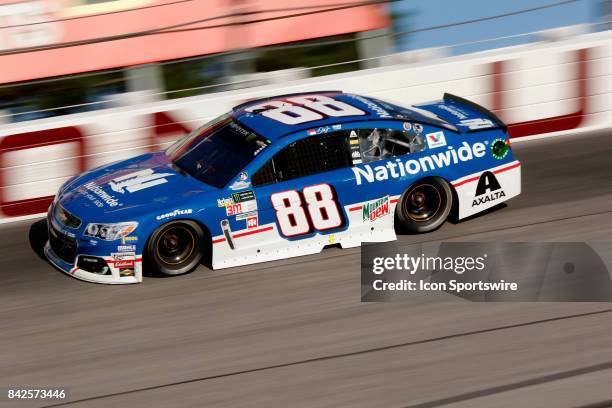 Dale Earnhardt, Jr. Nationwide Insurance Chevrolet SS during the Bojangles Southern 500 on September 3 at Darlington Raceway in Darlington, SC.