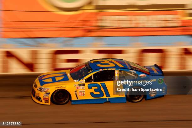 Ryan Newman Richard Childress Racing Caterpillar Chevrolet SS during the Bojangles Southern 500 on September 3 at Darlington Raceway in Darlington,...