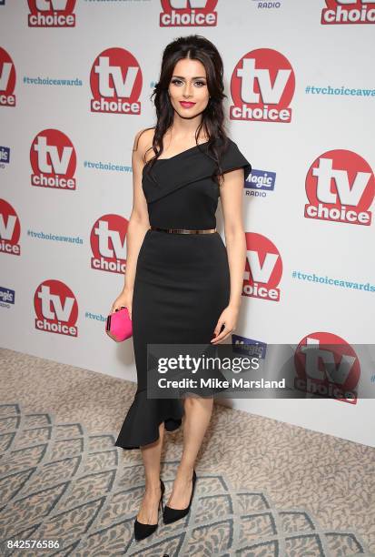 Bhavna Limbachia arrives for the TV Choice Awards at The Dorchester on September 4, 2017 in London, England.