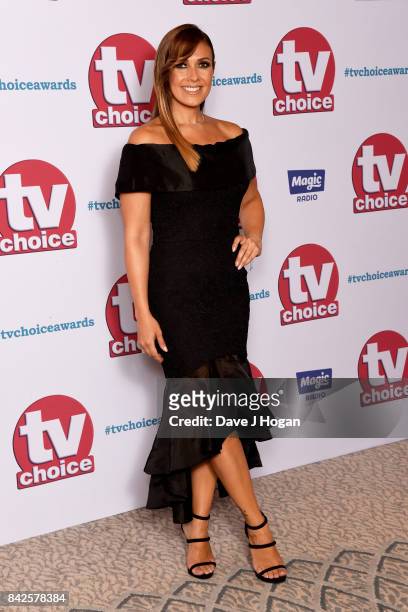 Kym Marsh arrives at the TV Choice Awards at The Dorchester on September 4, 2017 in London, England.