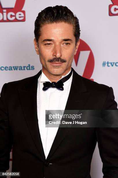 Jake Canuso arrives at the TV Choice Awards at The Dorchester on September 4, 2017 in London, England.