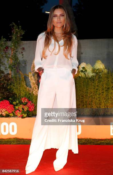 Sophia Thomalla attends the BILD100 event at Axel Springer Haus on September 4, 2017 in Berlin, Germany.