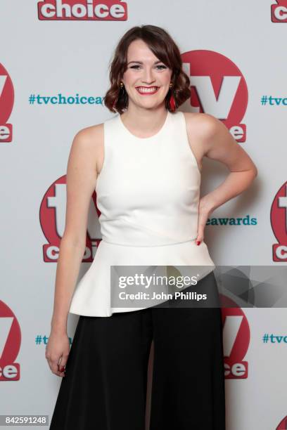 Charlotte Ritchie arrives for the TV Choice Awards at The Dorchester on September 4, 2017 in London, England.