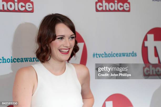 Charlotte Ritchie arrives for the TV Choice Awards at The Dorchester on September 4, 2017 in London, England.