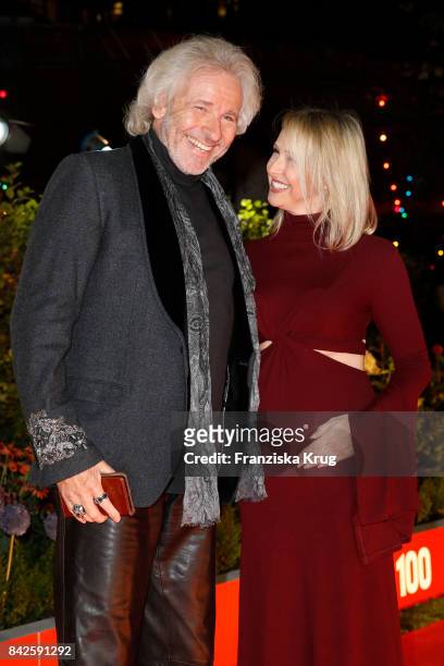 Thomas Gottschalk and his daughter in law Melissa attend the BILD100 event at Axel Springer Haus on September 4, 2017 in Berlin, Germany.