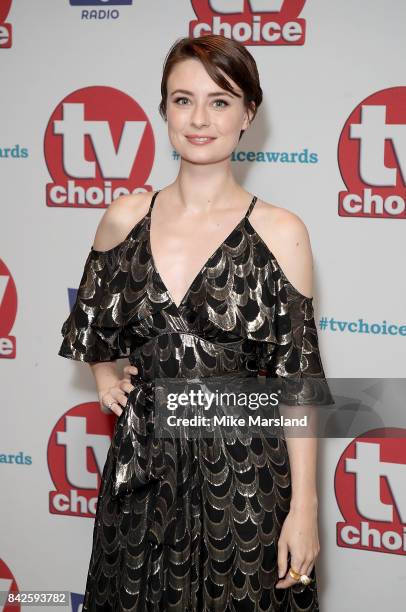 Jennifer Kirby arrives for the TV Choice Awards at The Dorchester on September 4, 2017 in London, England.