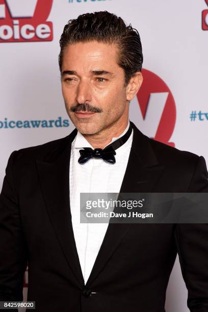 Jake Canuso arrives at the TV Choice Awards at The Dorchester on September 4, 2017 in London, England.