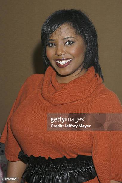 Shar Jackson poses at the Boom Boom Room's Children's Gifting Wonderland at Century Plaza Hotel on January 9, 2009 in Los Angeles, California.