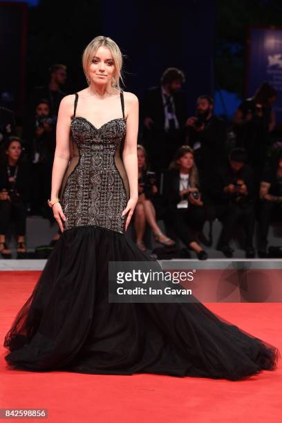 Charlotte Groeneveld walks the red carpet wearing a Jaeger-LeCoultre watch ahead of the 'Three Billboards Outside Ebbing, Missouri' screening during...