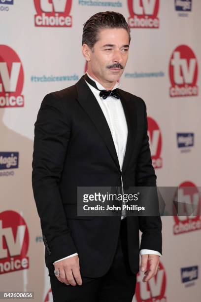 Jake Canuso arrives for the TV Choice Awards at The Dorchester on September 4, 2017 in London, England.
