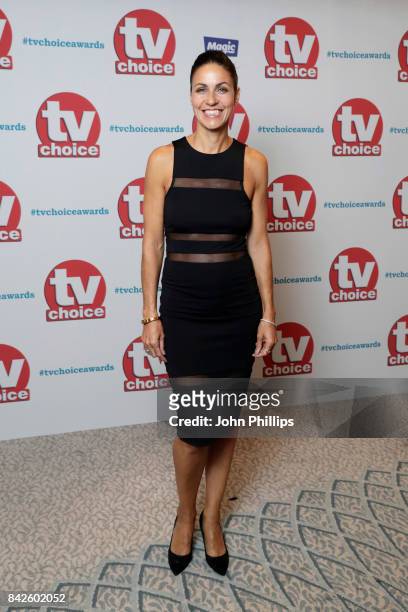 Julia Bradbury arrives for the TV Choice Awards at The Dorchester on September 4, 2017 in London, England.