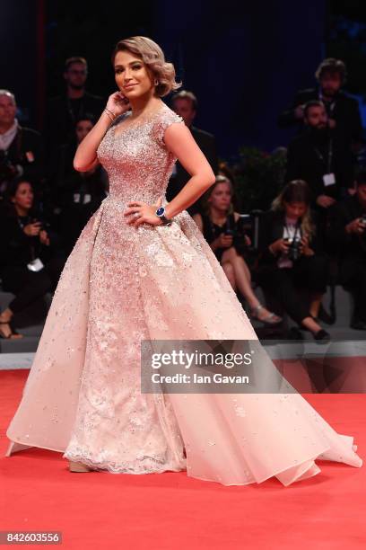 Noha Nabil walks the red carpet wearing a Jaeger-LeCoultre watch ahead of the 'Three Billboards Outside Ebbing, Missouri' screening during the 74th...