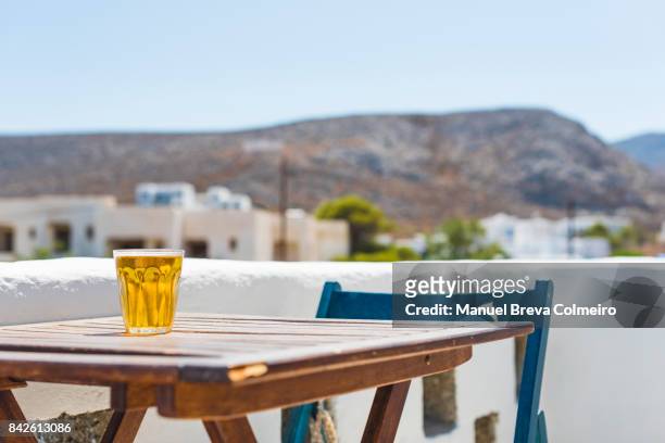 cold beer - table aperitif stock-fotos und bilder