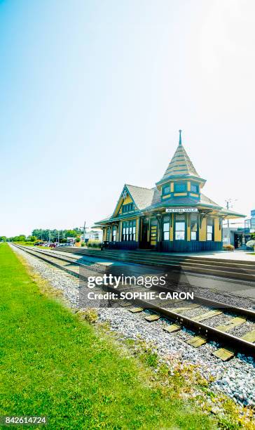 gare de 阿克頓淡水河谷 - effet de perspective 個照片及圖片檔