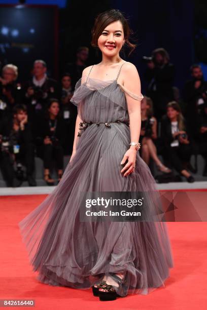 Guest walks the red carpet wearing a Jaeger-LeCoultre watch ahead of the 'Three Billboards Outside Ebbing, Missouri' screening during the 74th Venice...