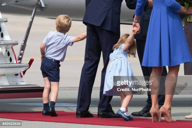 Princess Charlottet and Prince George in Warsaw, Poland on 19 July 2017