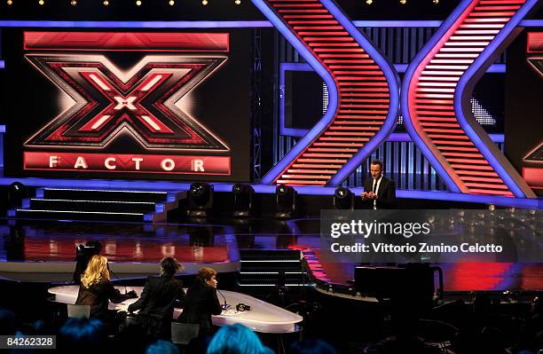 Atmosphere during X Factor Italian Music Show held at RAI Studios on January 12, 2008 in Milan, Italy.