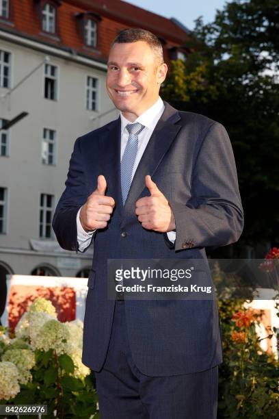 Vitali Klitschko attends the BILD100 event at Axel Springer Haus on September 4, 2017 in Berlin, Germany.