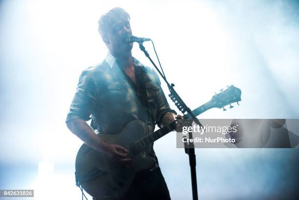 American rock band Queens Of The Stone Age perform in a surprise concert, on the first day of Reading Festival, Reading on August 25, 2017. The...