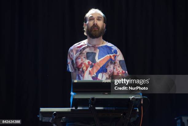 Australian rock band Pond perform live on the third day of Reading Festival, Reading on August 27, 2017. The band currently consists of Nick...