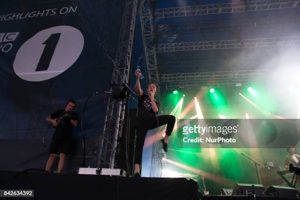 Australian rock band Pond perform live on the third day of Reading Festival, Reading on August 27, 2017. The band currently consists of Nick...