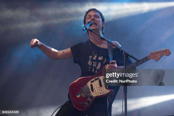 Australian rock band Pond perform live on the third day of Reading Festival, Reading on August 27, 2017. The band currently consists of Nick...