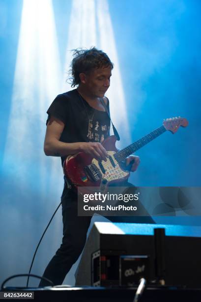 Australian rock band Pond perform live on the third day of Reading Festival, Reading on August 27, 2017. The band currently consists of Nick...