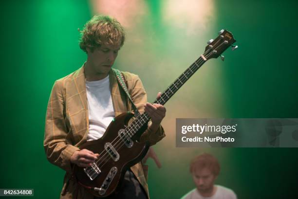 Australian rock band Pond perform live on the third day of Reading Festival, Reading on August 27, 2017. The band currently consists of Nick...