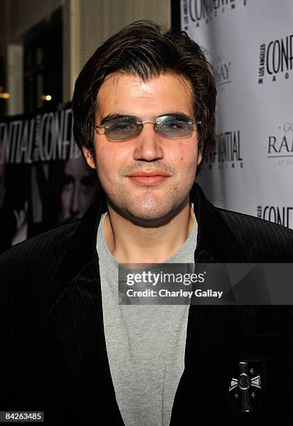 Jason Davis attends Los Angeles Confidential Magazine's evening with Mickey Rourke at the London West Hollywood hotel on January 12, 2009 in Los...