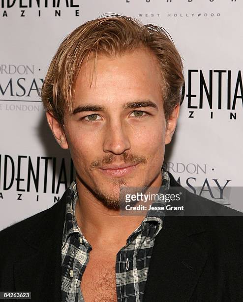 Actor Jesse Johnson attends Niche Media's Los Angeles Confidential Magazine Golden Globe Celebration held at The London on January 12, 2009 in West...