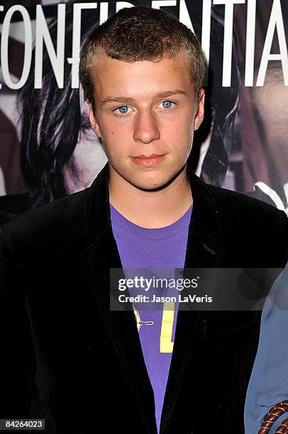 Conrad Hilton attends Niche Media's Los Angeles Confidential Magazine Golden Globe Celebration at The London West Hollywood on January 12, 2009 in...