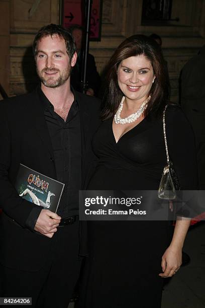 Amanda Lamb and guest attends the gala premiere of Cirque du Soleil, Quidam at Royal Albert Hall on January 6, 2009 in London, England.