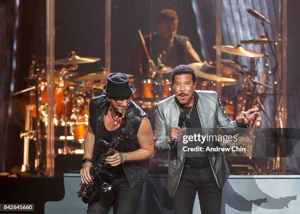 Singer-songwriter Lionel Richie performs on stage at Rogers Arena on September 3, 2017 in Vancouver, Canada.