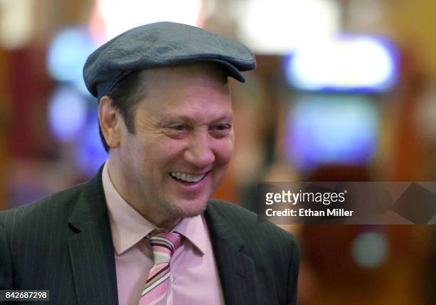 Actor/comedian Rob Schneider arrives at a memorial for Jerry Lewis at the South Point Hotel & Casino on September 4, 2017 in Las Vegas, Nevada. Lewis...