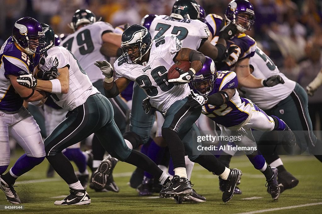 Philadelphia Eagles Brian Westbrook in action, rushing vs Minnesota ...