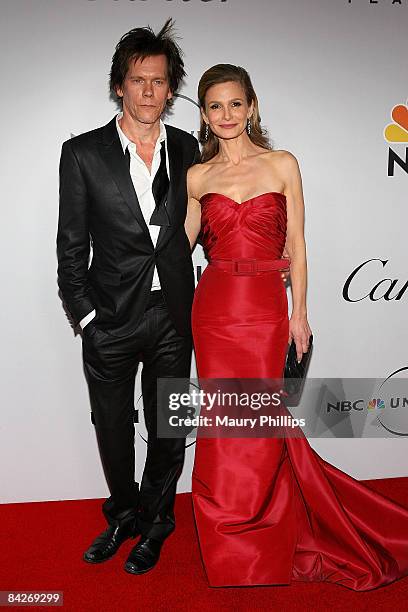 Actors Kevin Bacon and Kyra Sedgwick attends the Universal and Focus Features After Party for the 66th Annual Golden Globe Awards held at the Beverly...