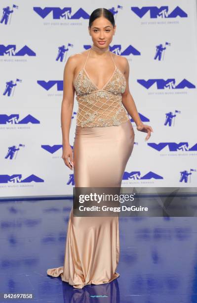 Tori Brixx arrives at the 2017 MTV Video Music Awards at The Forum on August 27, 2017 in Inglewood, California.