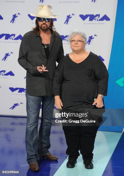 Billy Ray Cyrus and Susan Bro arrive at the 2017 MTV Video Music Awards at The Forum on August 27, 2017 in Inglewood, California.