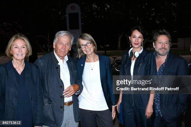 Marie Dabadie, President of Cinematheque Francaise Constantin Costa-Gavras, Minister of Culture Francoise Nyssen, actress Jeanne Balibar and...