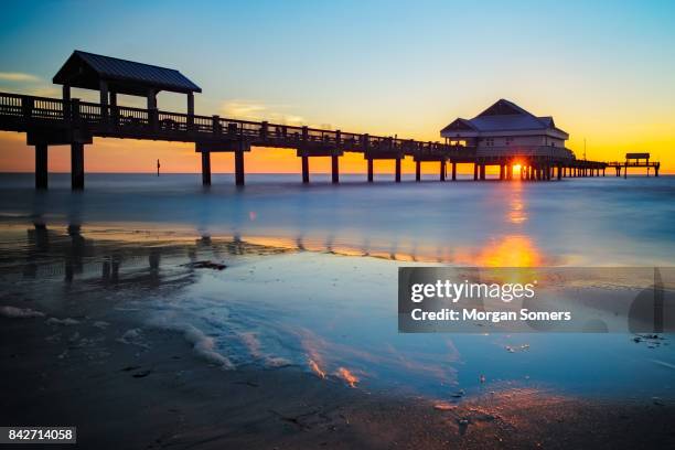 pier 60 - tampa sunset stock pictures, royalty-free photos & images