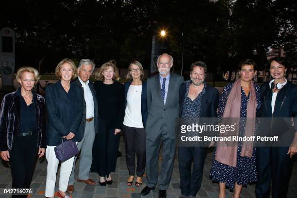 President of CNC Frederique Bredin, Marie Dabadie, President of Cinematheque Francaise Constantin Costa-Gavras, Actress Aurore Clement, Minister of...