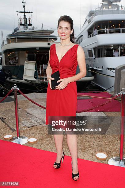 Actress Julia Ormond attends the Alberta Feretti hosts "Che" party held on the Yacht Prometej during the 61st Cannes International Film Festival on...